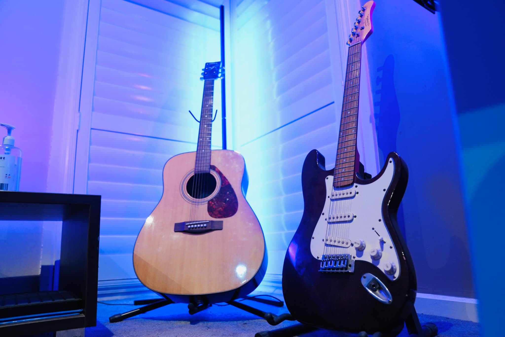 Guitars available inside Rey Studios